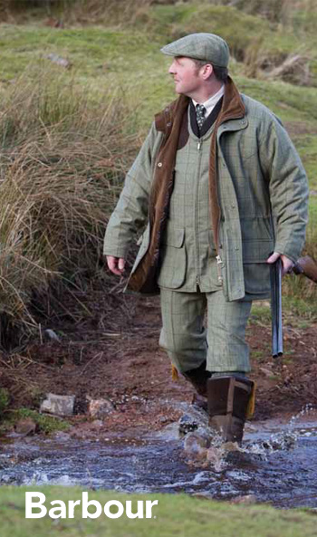 barbour sporting tweed