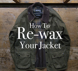 cleaning a wax jacket