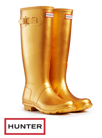 beige hunter wellies