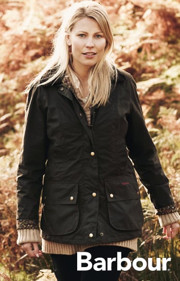 barbour wax jacket with hood womens