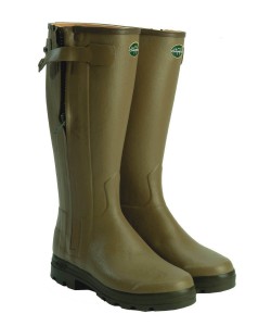 Men's Le Chameau Chasseur Leather Lined Wellingtons
