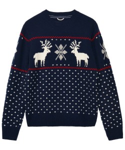 GANT Lambswool Reindeer Crew Sweater