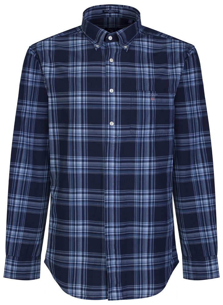 Navy Blue Check GANT Shirt