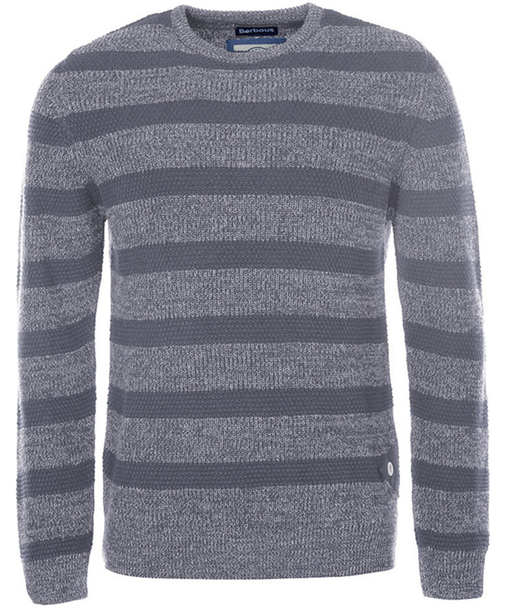 Grey Men's Barbour Port Crew Neck Sweater
