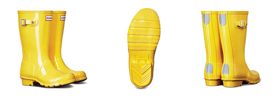 Yellow Kids Hunter Boots