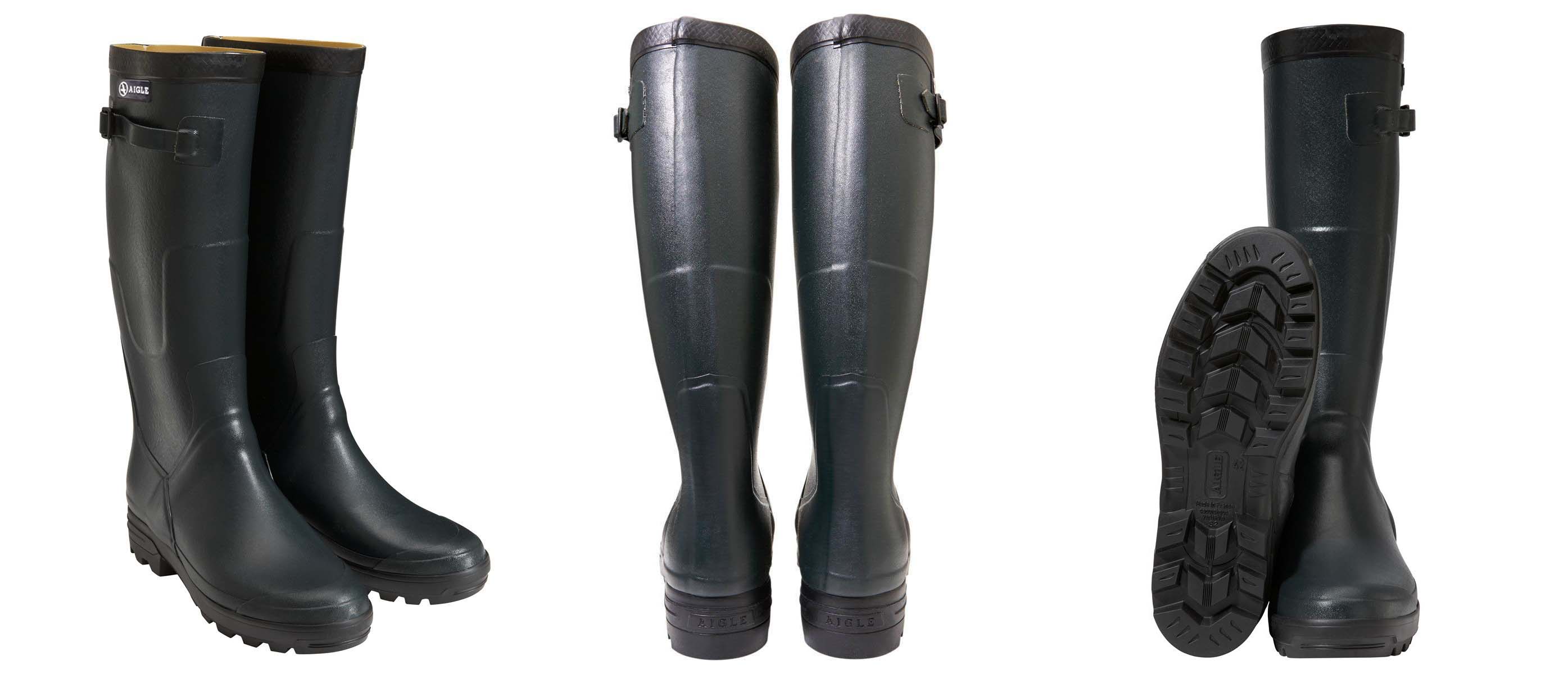 aigle lace up wellies