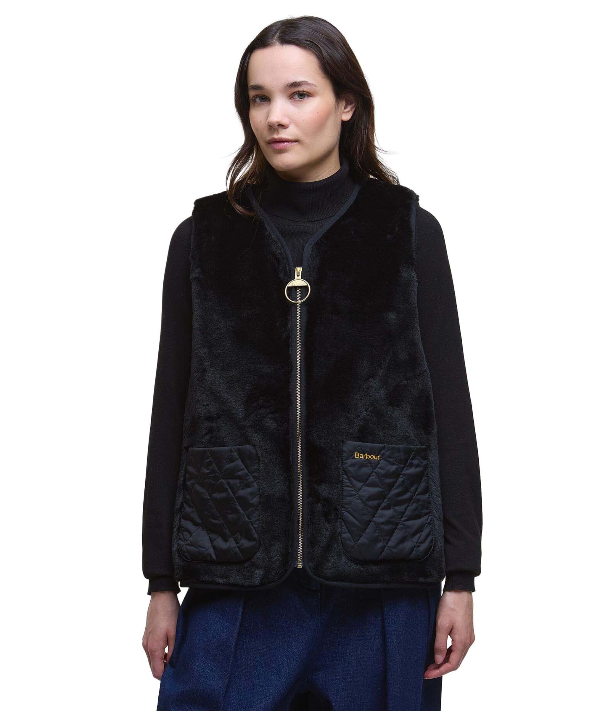 Barbour/バブアー KARIN FAUX FUR GILET Women's Barbour Karin Faux Fur Gilet