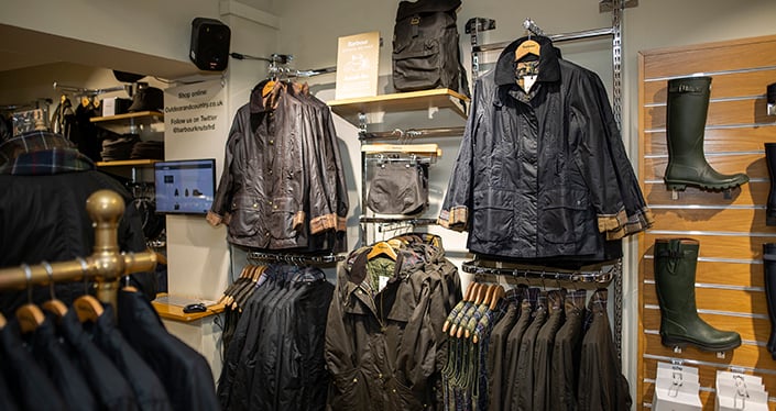 barbour international shop